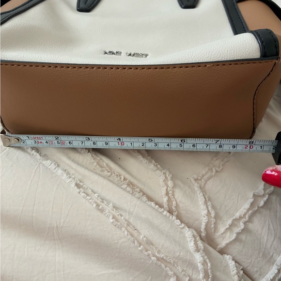 Nine West Black, Cream, and Tan Satchel Crossbody - Picture 8 of 8
